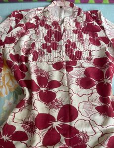 Floral Print short kurta