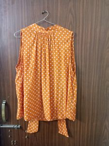 Orange Dotted Top