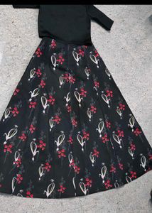 Chic Floral Skirt Set