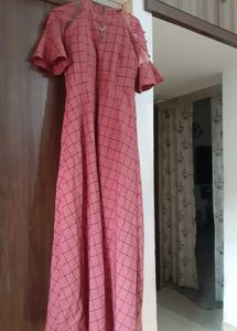 Pink Plaid Dress