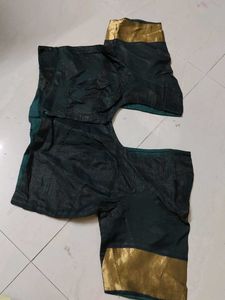 Dark Green Colour Blouse