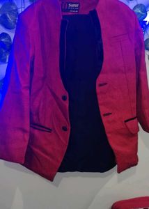 Stylish Red Suit Set