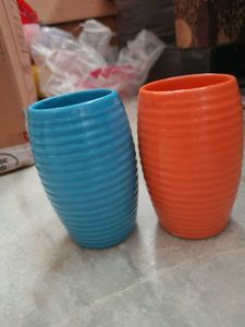 Colorful Ceramic Planters/Glasses