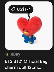 BT21 Official Bag charm doll