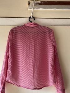 Sheer pink Shirt