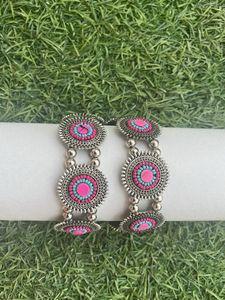 Bracelets Or silver oxidised bangles