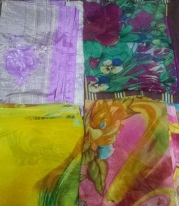 Combo 8 Multi Colour SAREE'S