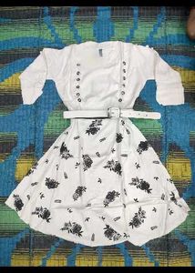 Stylish White Floral Shirt