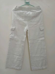 White Cargo Pants