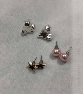 3 stud Earrings