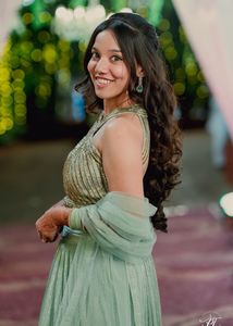 Mint Green Halter Top Lehenga