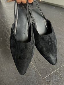 Black Velvet Heels