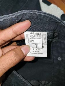 &#39;BLACKAIR&#39; Y2K Skull Patch Denim