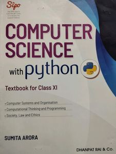 Computer Science (PYTHON) Class 11th, By - Sumita Arora