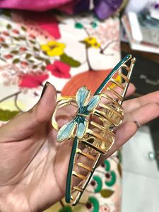 Blue Butterfly Hair Claw Clip