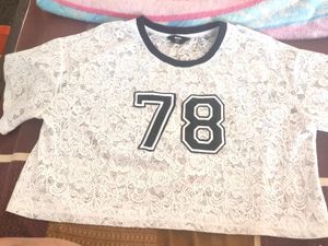 MAX, Women's Crop Top, Size M, White