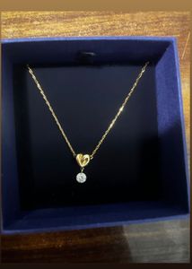 Swarovski Gold Necklace