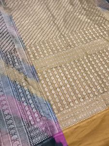 Vintage Banarasi Silk Saree All Over Jaal