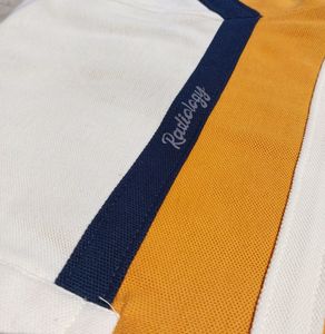 T-shirt (New) Dual Tone Collar Nack T-Shirt By Radiology (NEW)