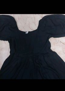 black mini dress
