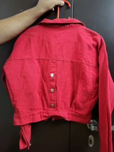Red Jacket With Free Black Top