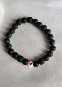 Matching Heart Bead Bracelets