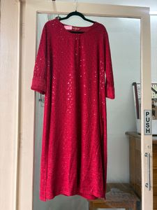 Elegant Red Kurta