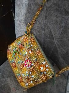 Embroidered Shoulder Bag