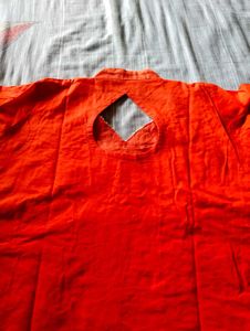 New Orange Stitch Kurti