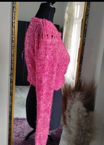 Pink Knit Cardigan
