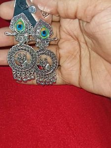 Silver Color Necklace &amp; Earring Set