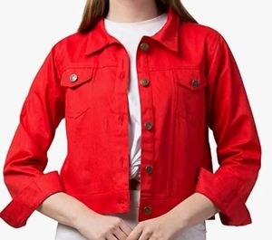 Red Denim Jacket
