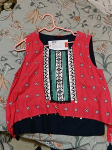 Woven Design Top