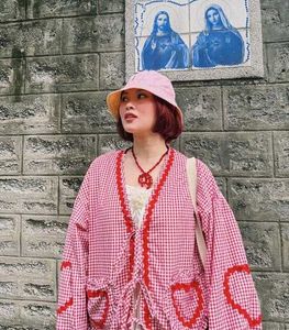Savana Cute Gingham Heart Cardigan🍒