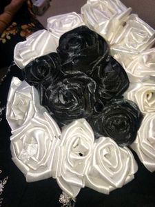 Unique Black &amp; White Rose Bouquet
