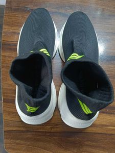 Black Sock Sneakers Size 9