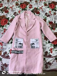 Pink Mermaid Patch Coat