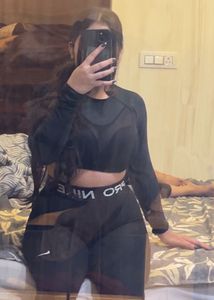 Mesh Long Sleeve Top
