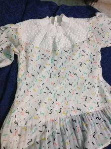 White Print Top