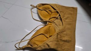 Ribbed Mustard Bralette