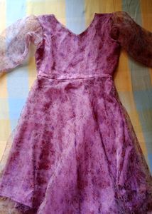 Organza Floral Frock😍