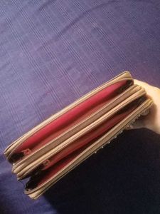 Studded Zip-Around Wallet