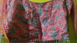 Pink Floral Lehenga Choli Set