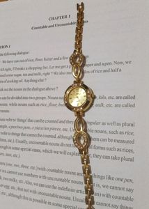 Women's Gold Watch With Stones
