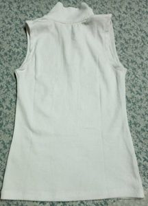 White Sleeveless Top