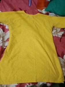 A One Kurti Yellow Colour