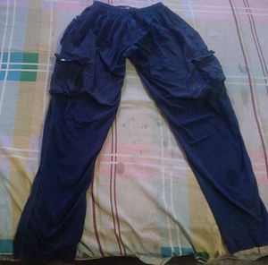 Navy Blue Cargo Style Pants