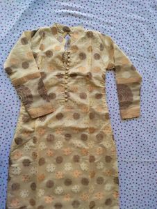 Cream Colour Kurta For Women