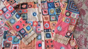 Crochet Granny Square Shirt