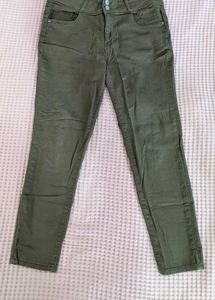 Olive Green Jeans
